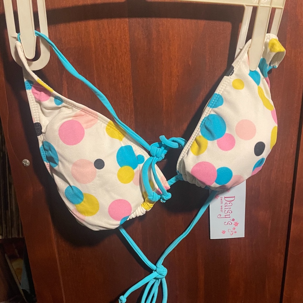 Polka dot 2 piece bikini swimsuit